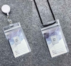 5 Vertical ID Badge Holders Only, Sealable Waterproof Vinyl, Fit ID Credit Cards